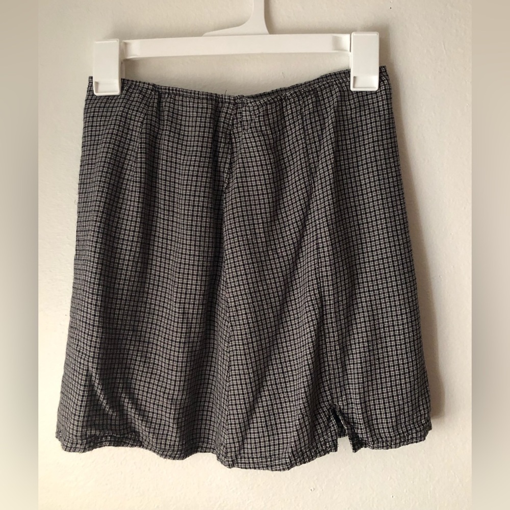 AE black&white plaid miniskirt